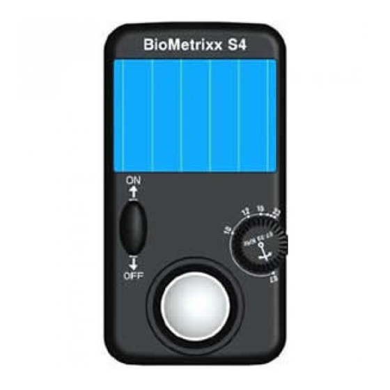 BioMetrixx S4 Quick Start Manual