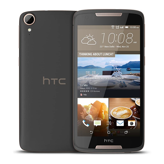 HTC Desire 828 dual sim Manual de inicio rápido