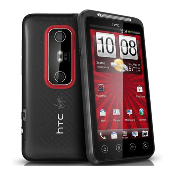 HTC HTC Evo View 4G Початок роботи