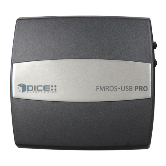 DICE FMRDS USB PRO インストレーション・マニュアル