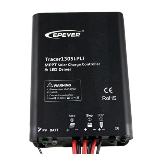 Epever Tracer2610LPLI 빠른 매뉴얼