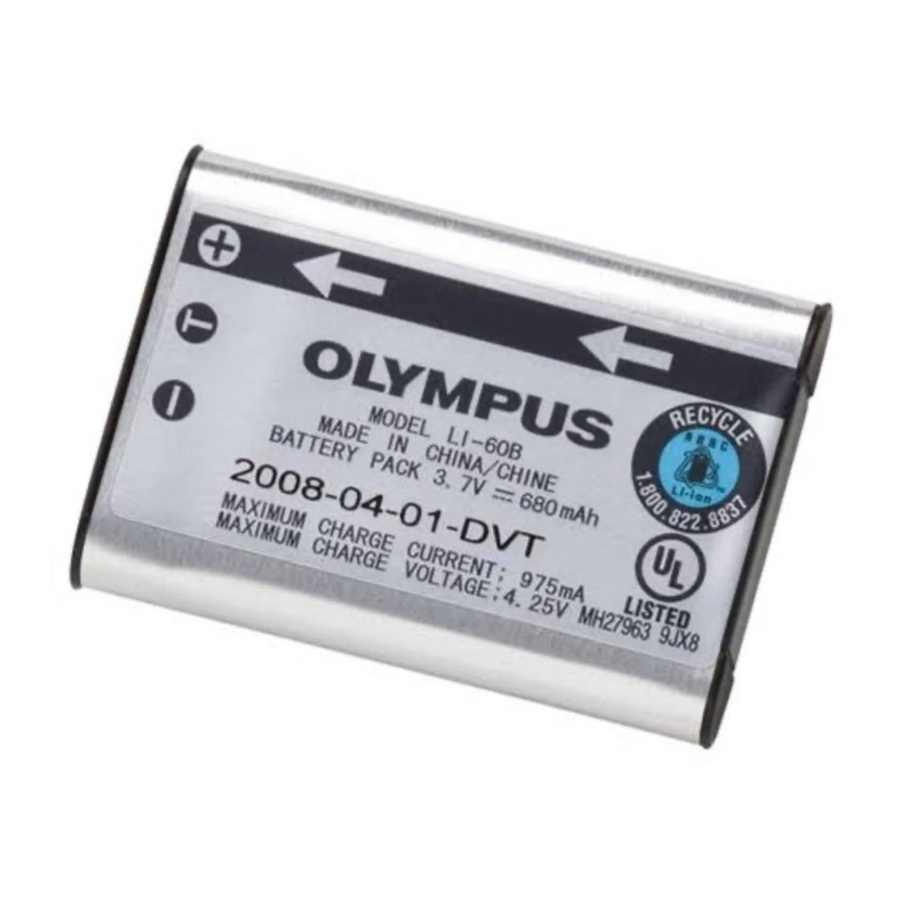 Olympus Li-50B - Stylus 1030 SW 10.1MP Digital Camera Instrucciones