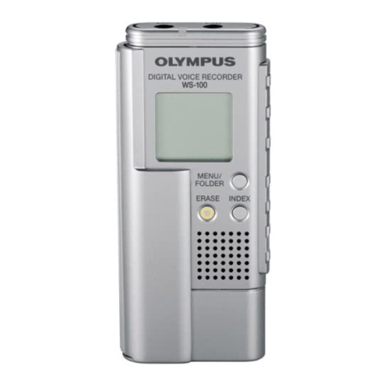 Olympus DIGITAL VOICE RECORDER WS-200S Instructions