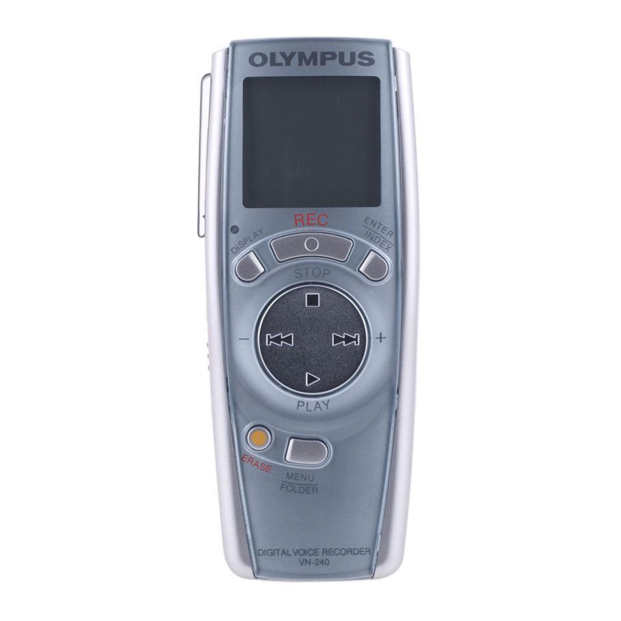 Olympus Digital Wave Player VN-120PC Podręcznik kierowcy
