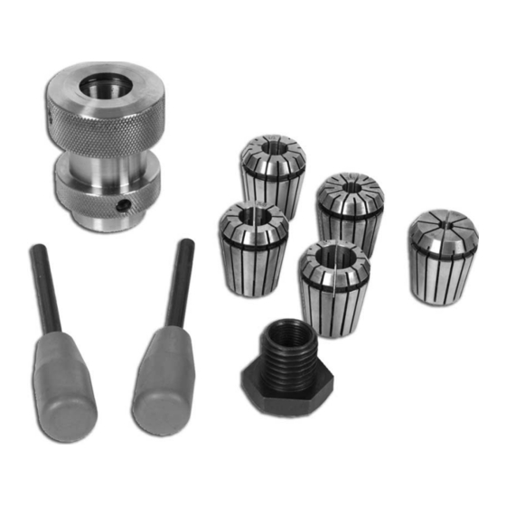 Axminster Collet Chuck System Set Руководство пользователя