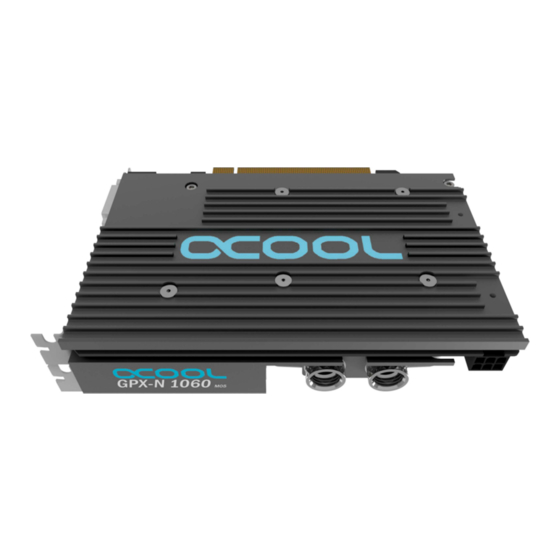 Alphacool GPX-N 1060-M05 Manuel d'instruction