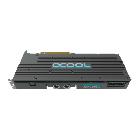 Alphacool NexXxoS GPX-A 290-M10 Manuel d'instruction