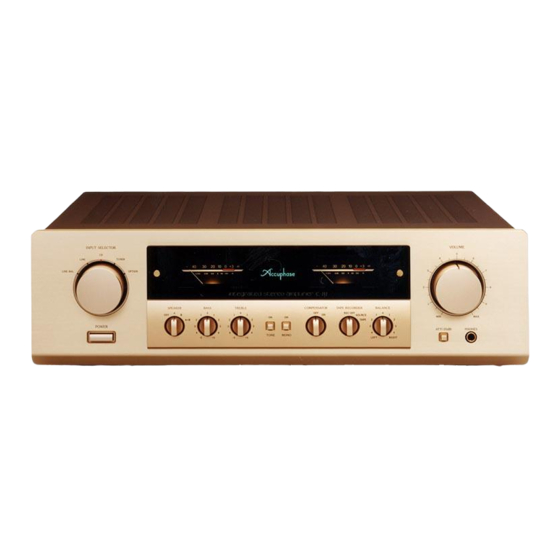 Accuphase E-212 Informazioni sul servizio