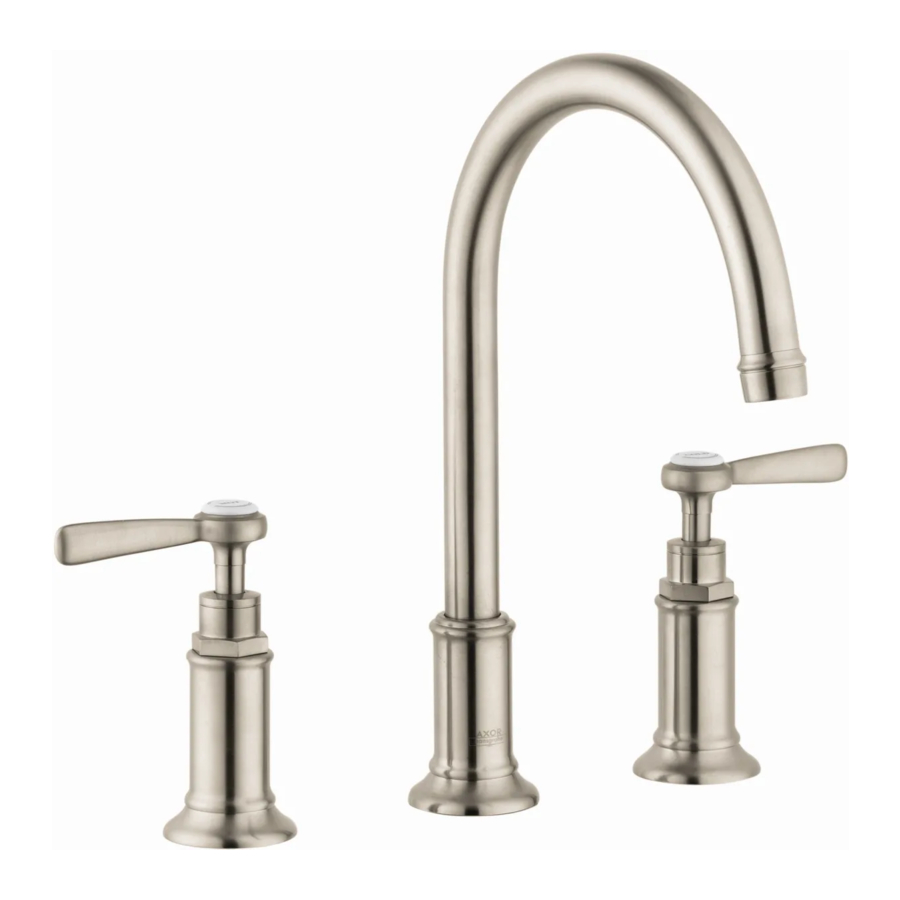 Axor Brushed Nickel 16514821 사양 시트