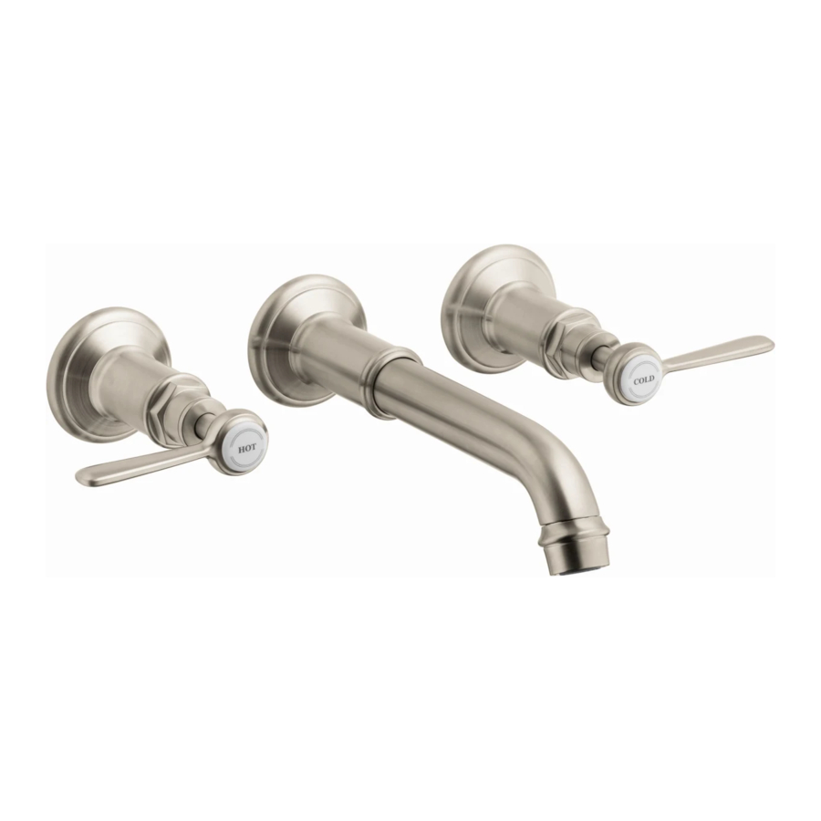 Axor Brushed Nickel 16534821 사양 시트