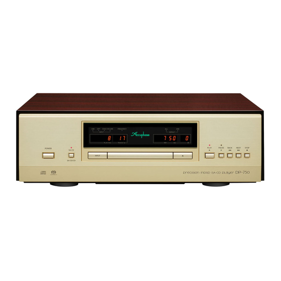 Accuphase DP-750 マニュアル