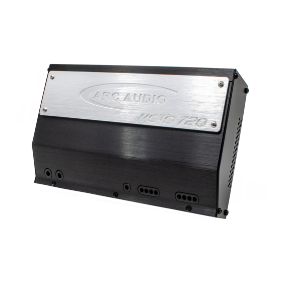 ARC Audio MOTO 720 Gebruikershandleiding