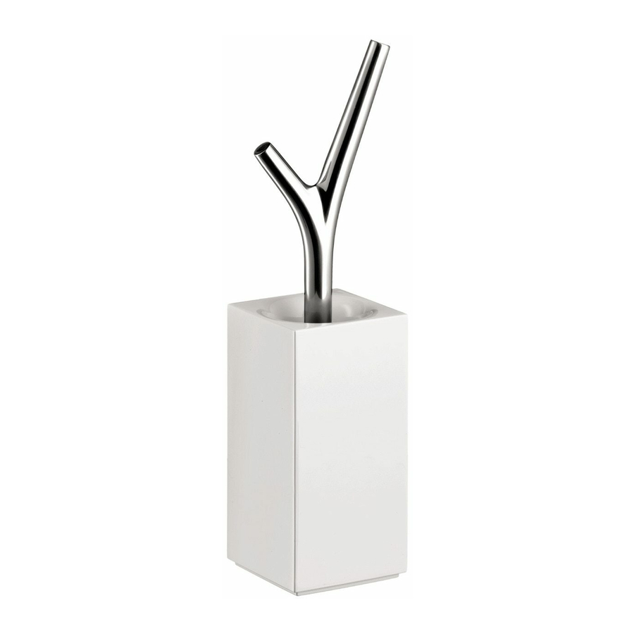 Axor Massaud Toilet Brush with Holder 42235000 Розміри