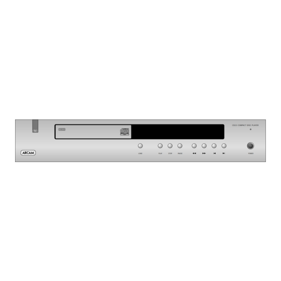 Arcam CD23 Handbuch