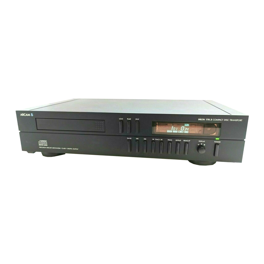 Arcam Delta 170 Manuale