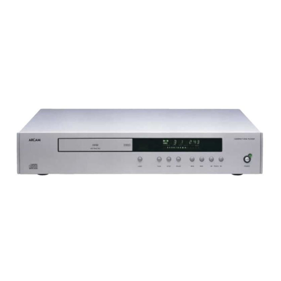 Arcam DiVA CD72 Handbuch