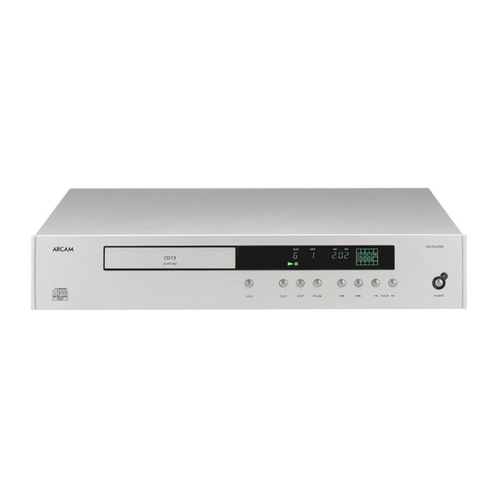 Arcam DiVA CD73 Service-Handbuch