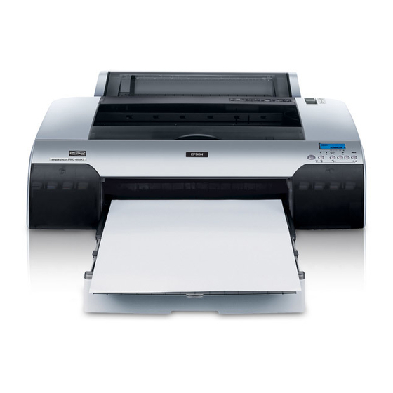 Epson 4880 - Stylus Pro Color Inkjet Printer Podręcznik z informacjami o produkcie