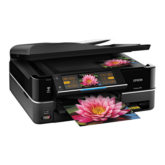 Epson Artisan 710 Series Panduan Instalasi Jaringan