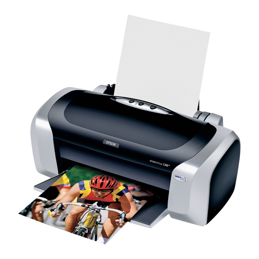 Epson C11C617001 - Stylus C88 Color Inkjet Printer Skrócona instrukcja obsługi