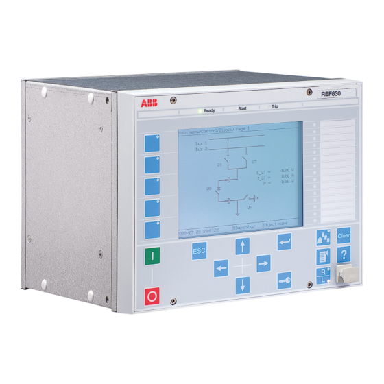 ABB Relion 630 Series Snelstarthandleiding