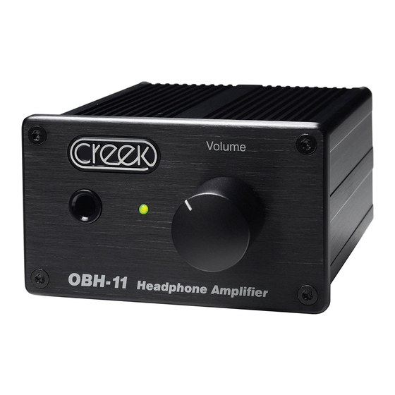 Creek Audio OBH-11 Mode d'emploi