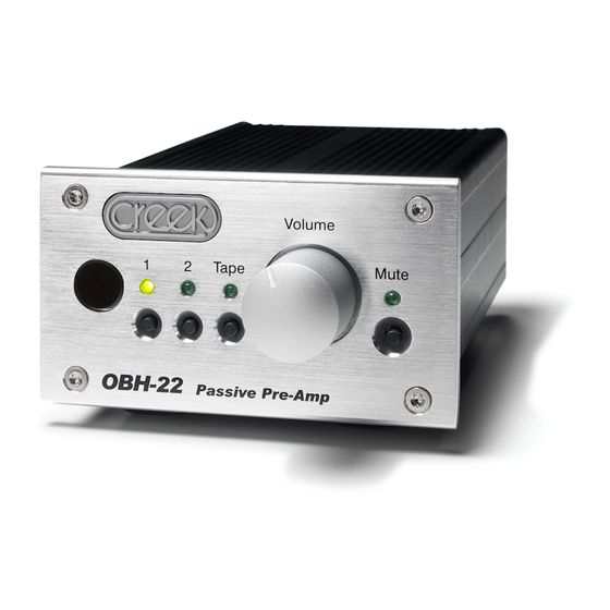 Creek Audio OBH-22 Mode d'emploi