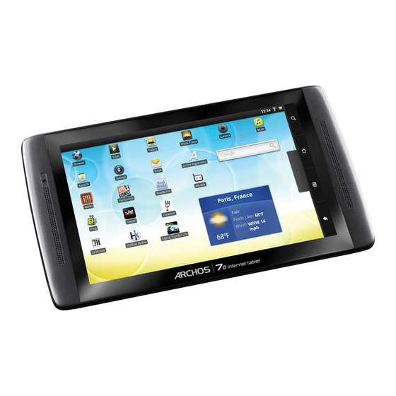 Archos 7 Home Tablet Руководство по подключению