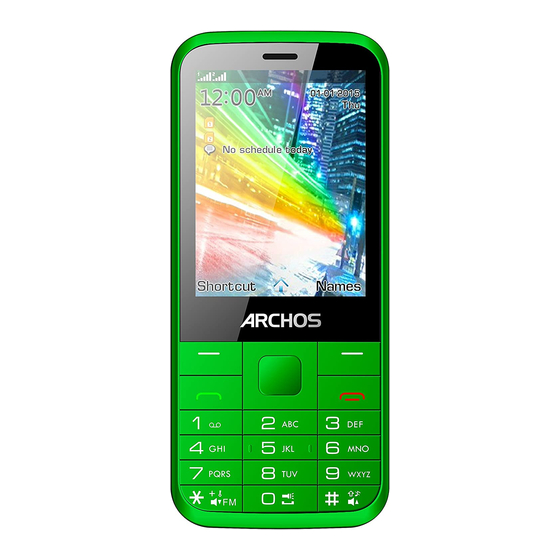 Archos F28 ユーザーマニュアル