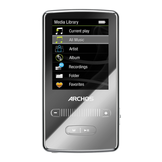 Archos 2 Vision Folleto y especificaciones