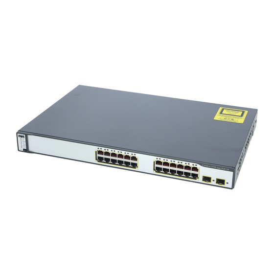 Cisco 3750-24PS - Catalyst Switch - Stackable Veri Sayfası