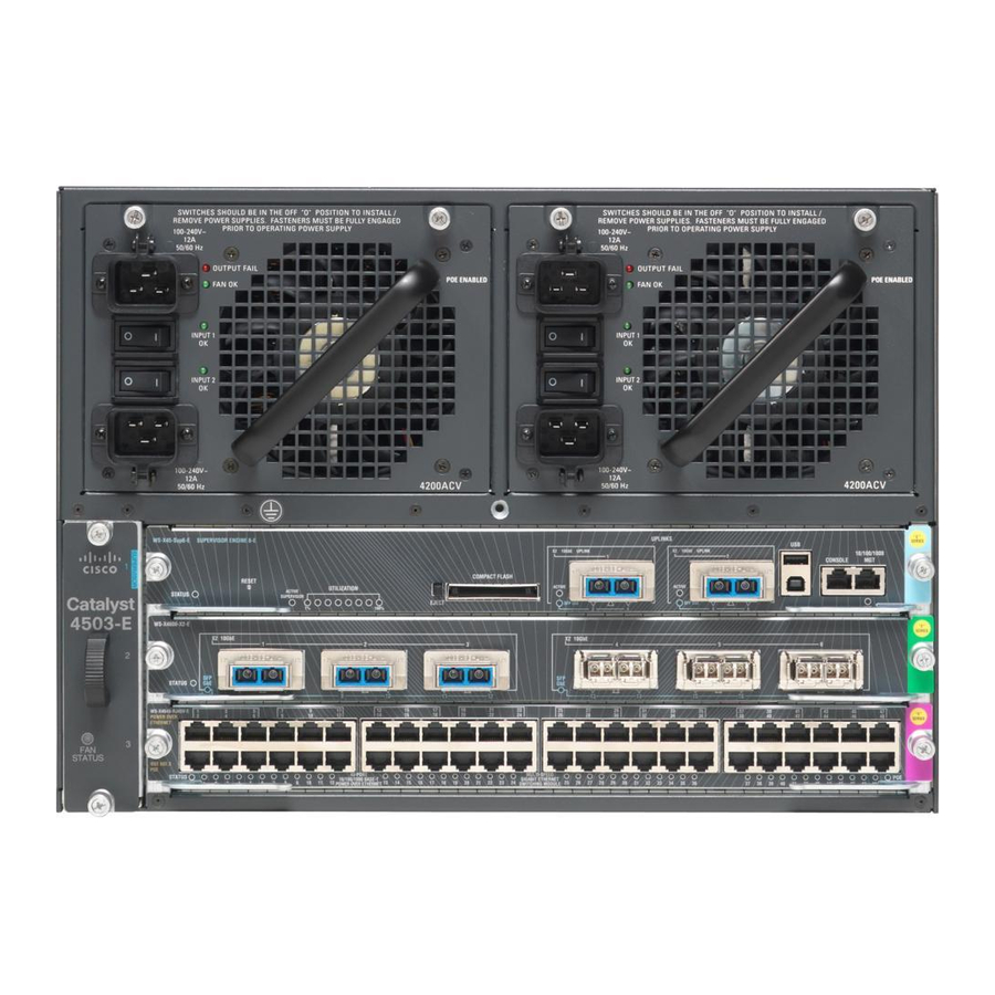 Cisco 4503-E - Catalyst Data Bundle Switch Gegevensblad