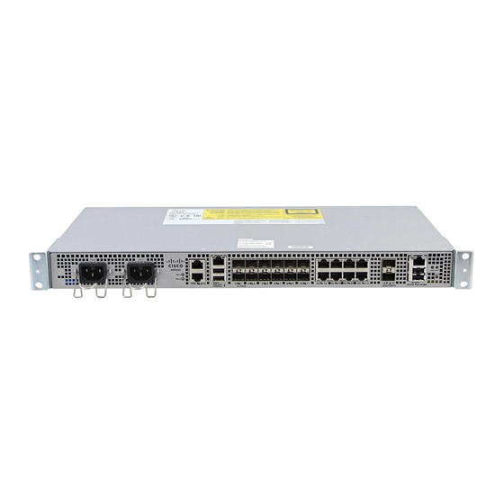 Cisco ASR-920-12CZ-A 하드웨어 설치 매뉴얼