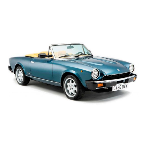 Fiat Spider 124 1975 Посібник з експлуатації