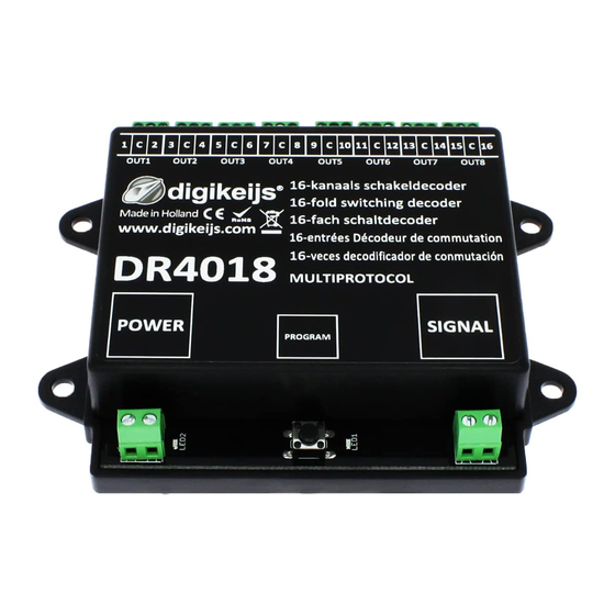 digirails DIGISWITCH DR4018 Manual