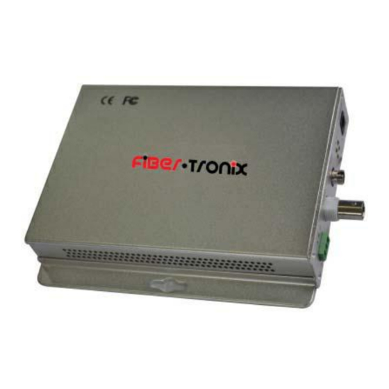 Fiber Tronix FT-FOTR-1VD-ST-S Installatiehandleiding