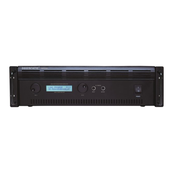 DIGISYNTHETIC DSP4800E Panduan Pengguna