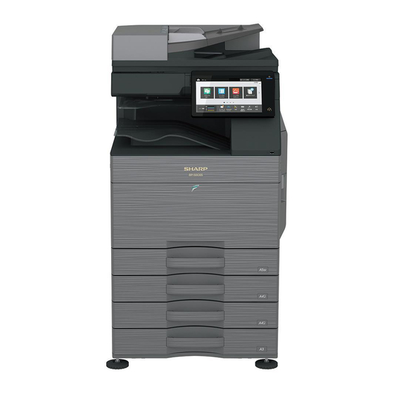 Sharp BP-70C31 Snelstarthandleiding