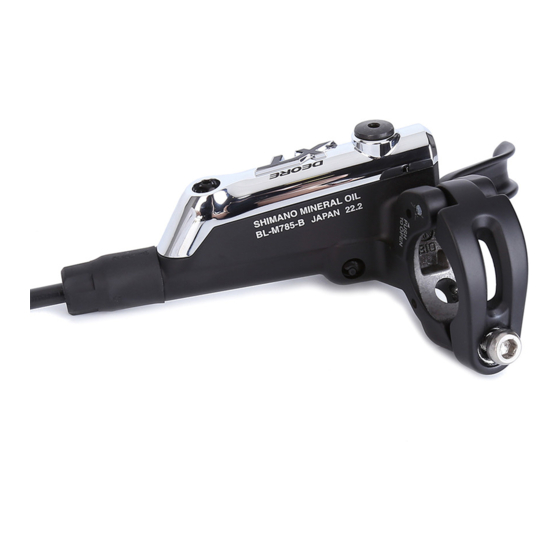 Shimano BL-M785 Manual