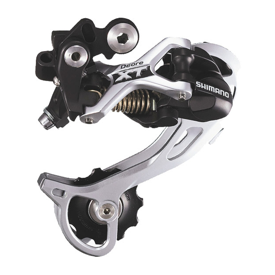 Shimano DEORE XT RD-M772 Instruções de serviço técnico