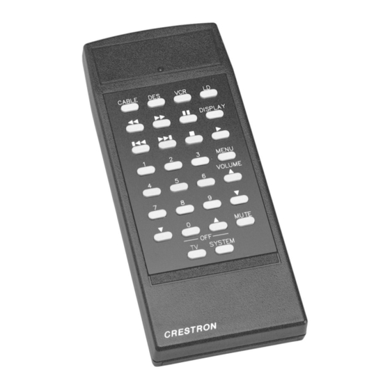 Crestron CNRFHT-30A Manual de instrucciones