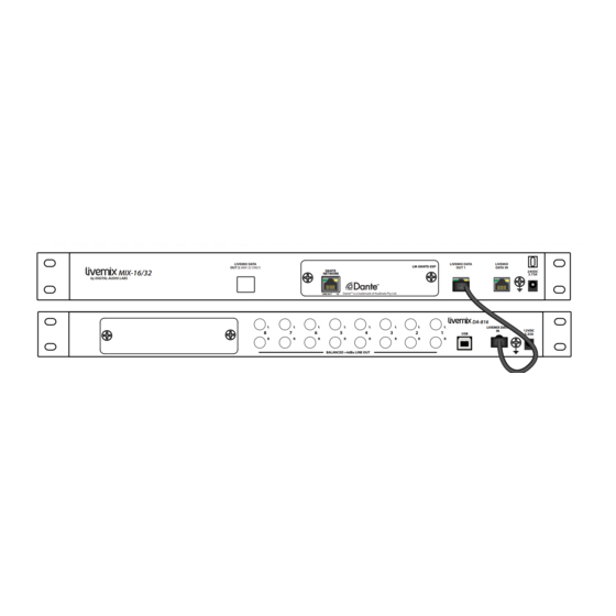 Digital Audio Labs LIVEMIX DA-816 Benutzerhandbuch