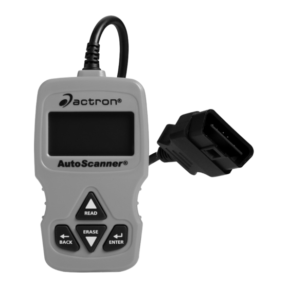 Actron AutoScanner OBD II Scan Tool CP9575 Руководство пользователя