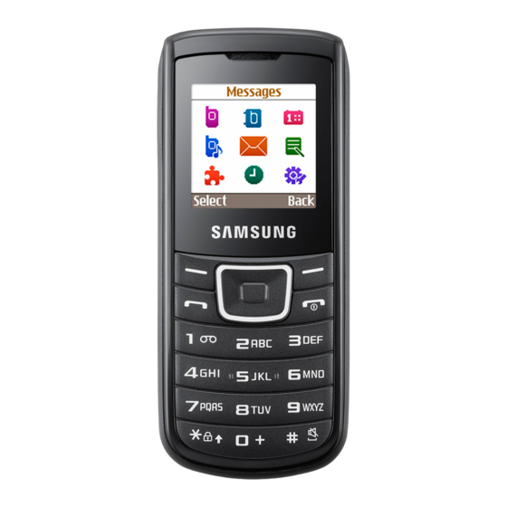 Samsung E1100 Benutzerhandbuch