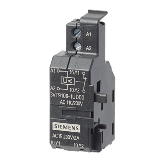 Siemens 3VT9100-1S.00 Інструкція з експлуатації Посібник з експлуатації