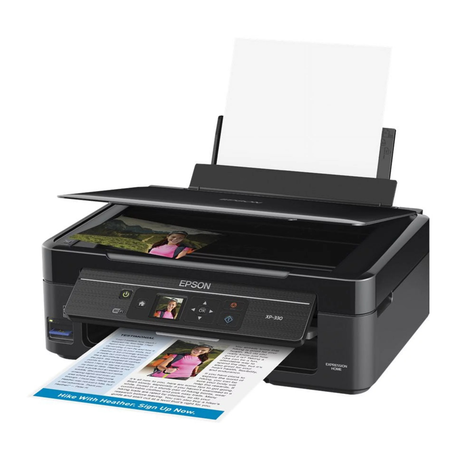 Epson XP-430 여기에서 시작