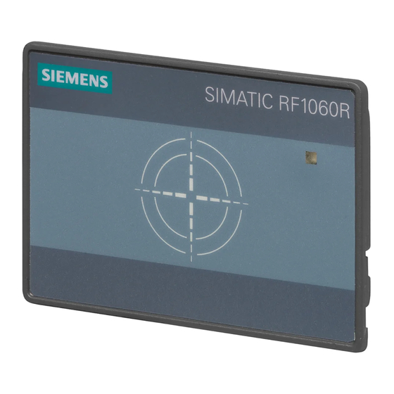 Siemens SIMATIC RF1060R Manuel d'utilisation