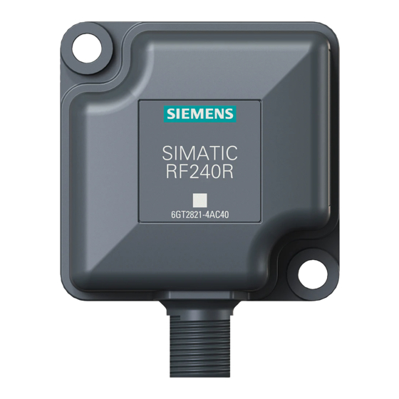 Siemens SIMATIC RF200 Manuel d'utilisation