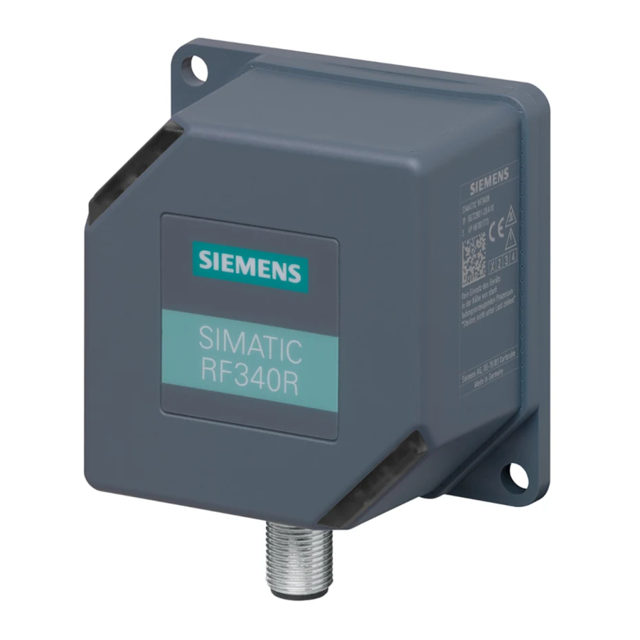 Siemens SIMATIC RF360R Manuel du système