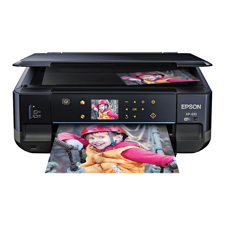 Epson XP-610 Краткое руководство